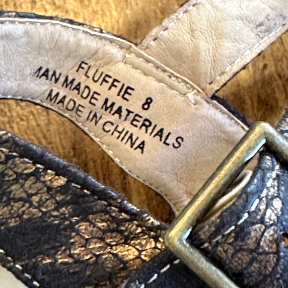 Boutique by Corkys | “Fluffie” Platform Wedge Sandals in Dark Snakeskin Print - Picture 7 of 7